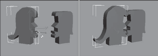 Using the Normal Align feature, you can align object faces.