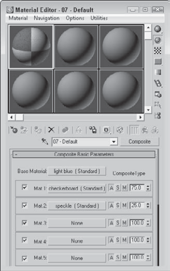 Composite materials are applied from top to bottom, with the last layer placed on top of the rest.