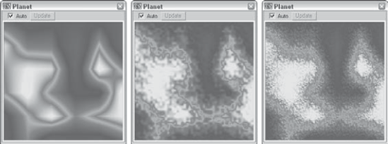 You can use the Planet map to create planets with landmasses and oceans.