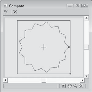 You can use the Compare dialog box to align shapes included in a Loft.