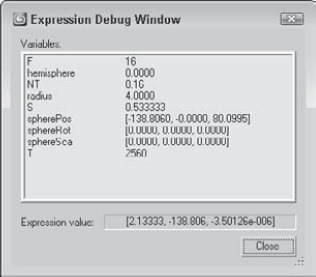 The Expression Debug window offers a way to test the expression before applying it.