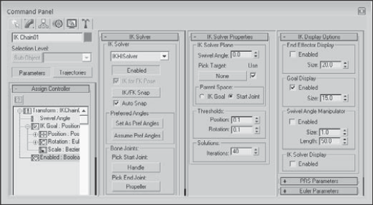 The IK Solver rollout lets you enable or disable the IK solver.