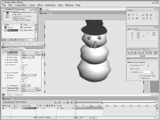 After Effects can add special effects to an animation sequence.