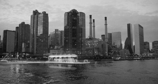 34th Model: View of 34th Street Landing from Water