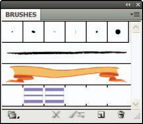 The new Pattern brush, awaiting the four remaining pieces.