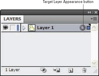 Targeting a layer to apply an effect.