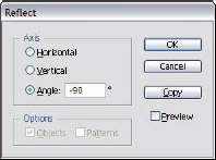 The Reflect dialog box.