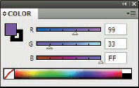 The Illustrator Web color panel.