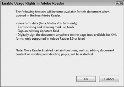 Open a form in a PDF Portfolio in Preview mode, and choose Advanced Extend Features in Adobe Reader.