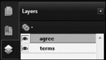 The layer view shown in the Layers panel is the default view when the file is saved and reopened.