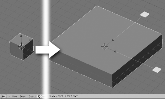 Building a tabletop out of a cube.