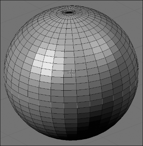 An edge ring selected on a UV sphere.