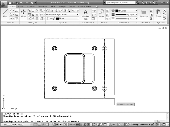 Stretching the base plate.