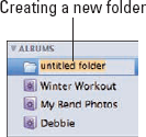 A new, untitled folder.