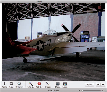 The original photo of a P-51 Mustang.