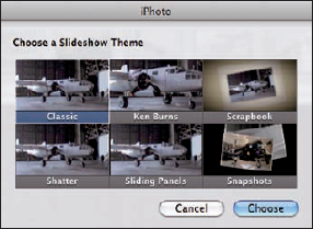 Choose a slideshow theme.