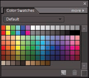 The Color Swatches panel.