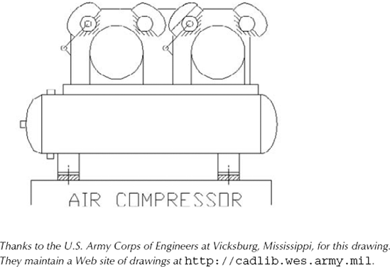 The completed air compressor.