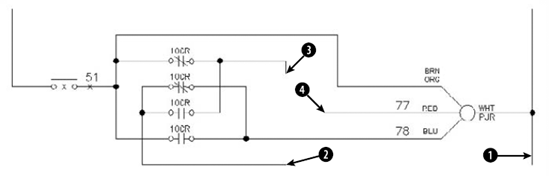 An electrical schematic.