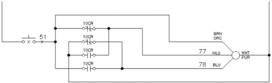 The completed electrical schematic.