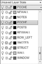 The Layer Control drop-down list.