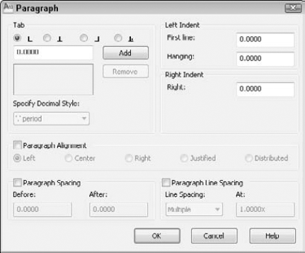 The Paragraph dialog box offers one place where you can specify many settings relating to paragraphs.