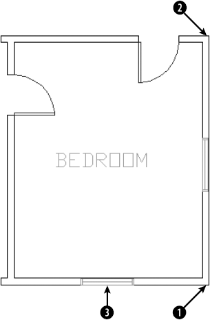 A bedroom plan.