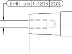 An inspection dimension adds a label and an inspection percentage to a dimension for the purpose of quality control.