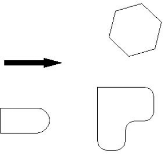 Four examples of polylines.