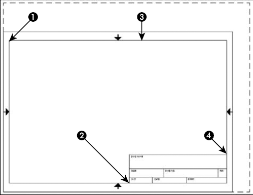 The titleblock inserted into paper space.