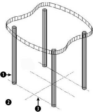 Part of a 3D chair.