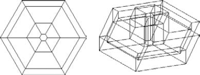 The left image is the plan view; the right image is a 3D view.