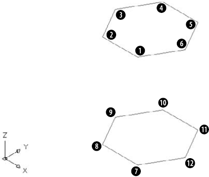 The two hexagons are the basis for a night table.