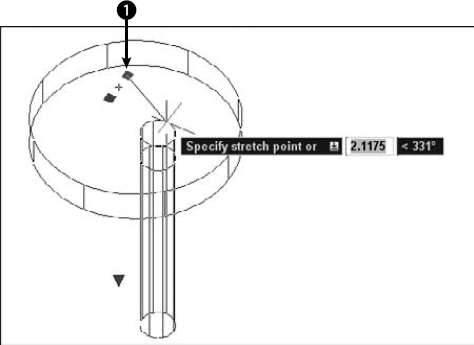 You can drag a hole to another location because composite objects retain a record of their history.