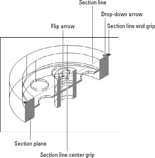 You can use the SECTIONPLANE command to see various sections of a model in real-time.