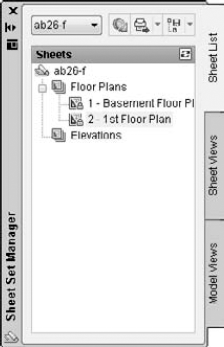 The Sheet Set Manager is the home base for your sheet sets.