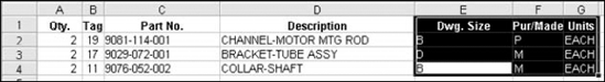 Selecting part of a file to insert into your drawing.