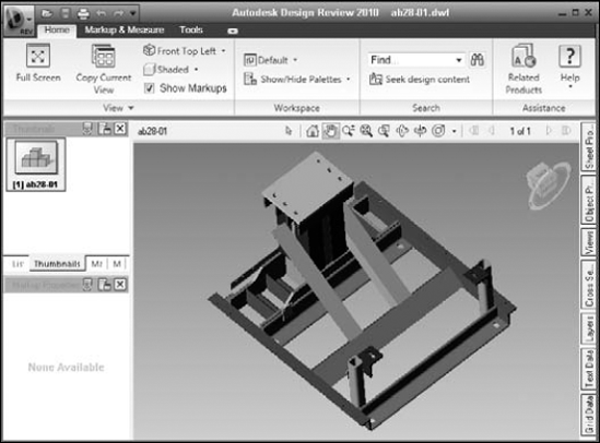 You can use the Orbit option to tumble a 3D DWF file in any direction.