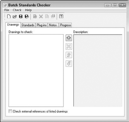 Checking standards for multiple drawings