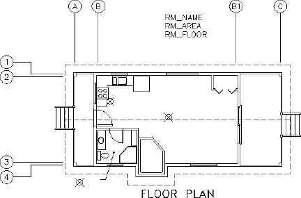 The floor plan with all three attribute definitions