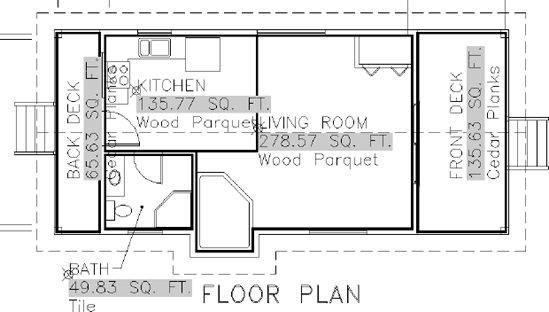The floor plan with all attributes displayed