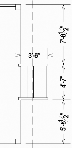 The dimensions for the front deck