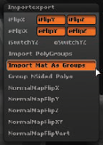 Turn on Import Mat As Groups in the Preferences ImportExport menu.