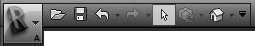 The Quick Access toolbar.