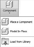 The Model In-Place tool located under the Component tool of the Home tab.