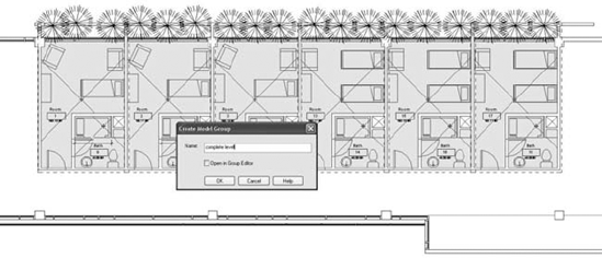 A master group for the entire floor layout.