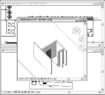 Opening a group for editing in a separate RVT file.