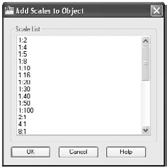 The Add Scales To Object dialog box