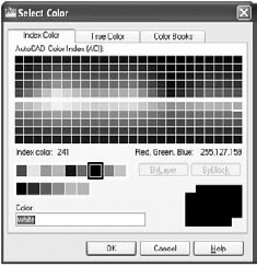 The Select Color dialog box