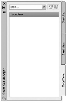 The Sheet Set Manager palette